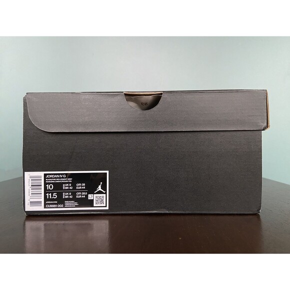 Nike Air Jordan 4 Retro Golf "Bred" Black/Red Men’s Size 10 CU9981-002 - Picture 11 of 11